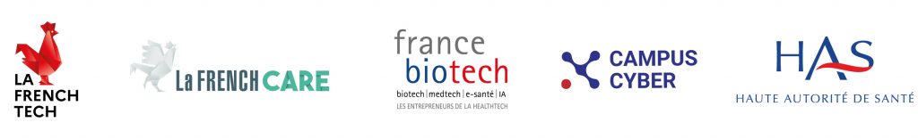 Partenaires Campus Live # - un évènement PariSanté Campus - La french Tech, La frencch care, France biotech, campus cyber, la hautte autorité de santé